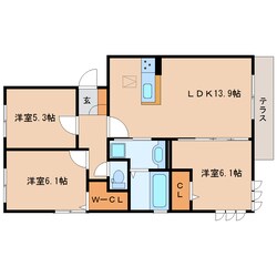 静岡駅 バス21分  安東2丁目下車：停歩3分 1階の物件間取画像